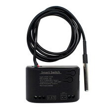 Tuya Wifi Temperature 10A 7-32V Power Monitor with Thermostat Probe for Fish Tank Warehouse Greenhouse