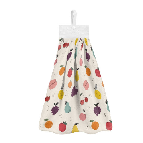 Fruit Hanging Kitchen Dish Towel with Loop