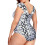 Women's tummy control one-piece swimsuit long torso curvy 2