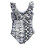 Women's tummy control one-piece swimsuit long torso curvy 5
