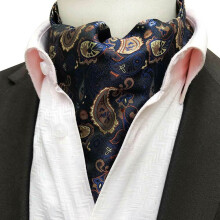 Men's Ascot Scarf Paisley Pattern Wedding Tie