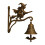 Vintage Witch Doorbell with Broom Wall-Mounted Gothic Decor 2