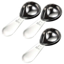(As show, One size) Cuillère à café en acier inoxydable, cuillère à soupe à manche court, cuillère doseuse pour café, thé