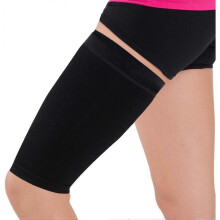 (As show, One size) 1 par kompressionshylsa för lår, hamstring, quadriceps, ljumskedrag och sträckningar, atletisk lårstöd