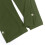 Women's Army Green Capri Leggings with Buttons, 8