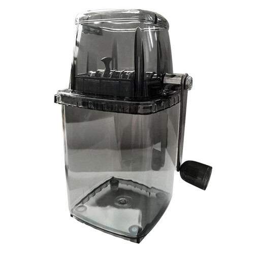 Household Manual Ice Crusher Transparent Multi-Purpose Hand Shaved Ice Machine, Shaved Ice Machine, Black 1