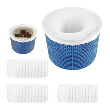 (As show, One size) Lot de 30 chaussettes filet pour panier d'écumoire, doublure de filtre de piscine à mailles ultra-fines