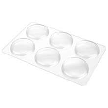 (As show, One size) Door Knob Wall Shield, 6PCS Transparent Round Soft Rubber Wall Protector Self Adhesive Door Handle Bumper