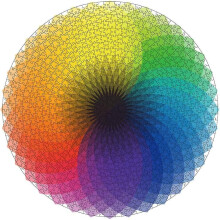 Jigsaw Puzzle 1000 Pieces Round Jigsaw Puzzle Creative Rainbow Gradient Jigsaw Puzzle Hard Jigsaw Puzzle