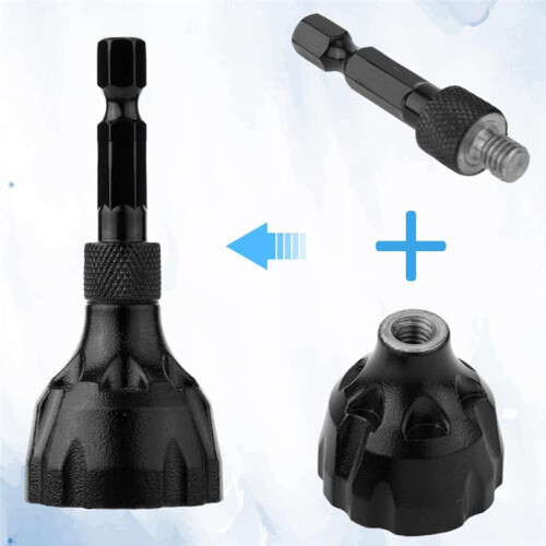 2pcs Deburring External Chamfer Tool, 1/4 Inch Hex Shank Deburring Tool Rotary Remove Burr Chamfering Drill Bit 1