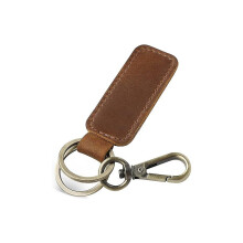 (As show, One size) Llavero de cuero genuino para coche, llavero universal, llavero de cuero para hombres y mujeres, Jc306
