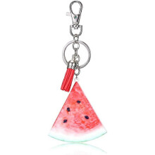 (As show, One size) Llavero de sandía estilo fruta, llavero colgante para mochila o coche, adorno para llaves, colgante