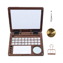 Wooden Watercolor Palette Box Multiple Compartments