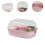 Hamster Cage Open-Top Enclosure for Small Animals Pink 7
