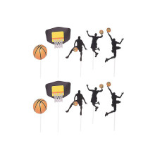 Décorations de gâteau sur le thème du basketball pour enfants
