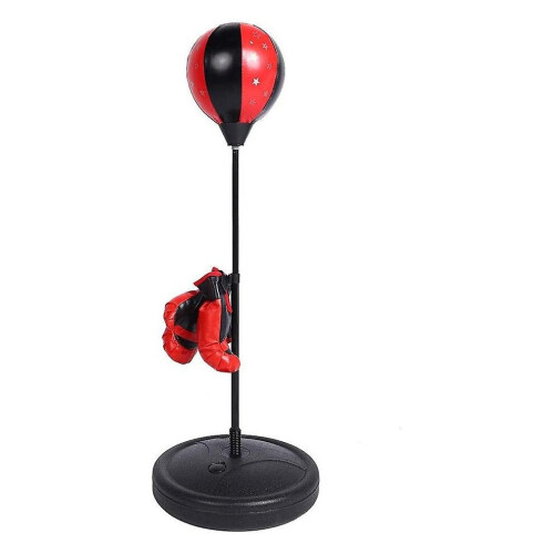 Boxball-Set mit Boxhandschuhen und höhenverstellbarem Boxsack