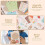 DIY Greeting Card Kit with 16 Cards, 16 Envelopes, and 6