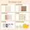 DIY Greeting Card Kit with 16 Cards, 16 Envelopes, and 3