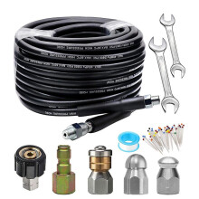 Nettoyeur haute pression 50/98 pi 5800 psi, kit de nettoyage de canalisations pour usage intérieur et