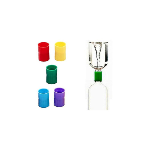5er-Pack Vortex Tornado Flaschenverbinder für einen Springbrunnen, Tornado in einer Flasche