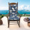 Outdoor Rocking Chair Cushions Polyester High Back with 1