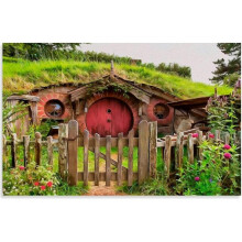 Jigsaw Puzzle 1000/500/300 Pieces New Zealand Hobbit House Posters Wood Adult Toys Decompression Game