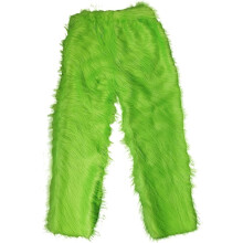 Gröna byxor pälsbyxor Halloween jul cosplay kostym karneval tema fest tillbehör