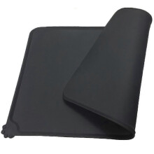 (As show, One size) Tapis en silicone pour gamelle de chien, tapis d'alimentation, antidérapant et imperméable, anti-débordement,