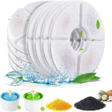 (As show, One size) Filtre pour fontaine à eau pour chat, filtres de rechange pour fontaine à eau pour animaux de compagnie