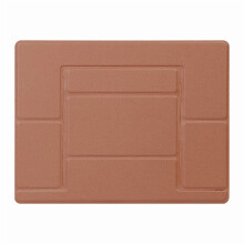 Leather Laptop Folding Stand with Dual Angles Brown