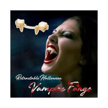 Halloween Retractable Vampire Teeth Dentures Zombie Teeth Fangs Cosplay Horrific
