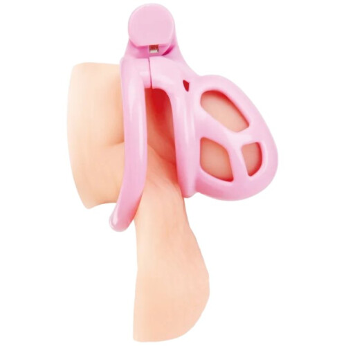 Blue Line Humiliation Prisoner Small Pink Chastity Cage 1