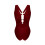 Women's One-Piece Swimsuit V-Neck Cutout Tummy Control 4