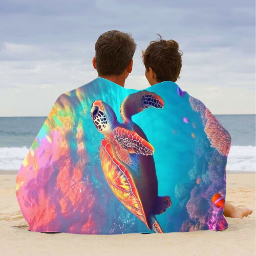 Beach Towel Super Lightweight Colorful Sandproof 2