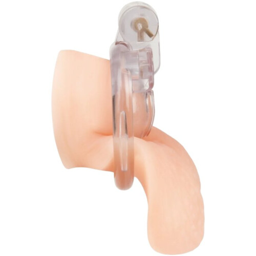 Blue Line Acrylic See Thru Micro Chastity Cage 1