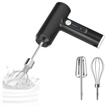 Batteur électrique sans fil à main, rechargeable par USB, 3 vitesses, pour blancs d'œufs, etc.