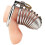 Blue Line Prisoner Spring Metal Chastity Cage 2
