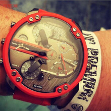 - Montre Chronographe Mr. Daddy Diesel Pour Homme 50 Mm, Montre En Acier Inoxidablerouge