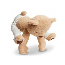 Flexibler Yoga-Bär als Plüschtier – 30 cm, Kurzplüsch, 100 % PP-Baumwolle, Knorpelgerüst, verstellbare