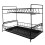 Kitchen Cutlery Rack Adjustable Black Storage Shelf 1