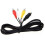 Black 9-Pin to 3RCA AV Cable for Sega Genesis 1