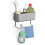 In-cupboard Kitchen Sink Tidy Caddy Organizer - Grey Stainless Steel, Removable Caddy, Mounting Bracket 1