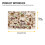 Khaki Coffee Chocolate Printed Placemats Set of 4 5