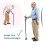 Walking Cane Adjustable Self-Standing Folding 10 Heights 7