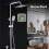 2X Large Waterproof Bathroom Wall Clock, Moisture Proof Temperature Humidity Meter,Suction Clock Watch 7