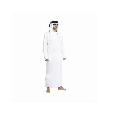 Herr Arabisk Kostym Arabisk Sheik Halloween Cosplay Mantel Maskeradklädsel