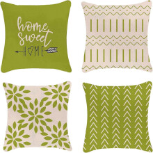 (As show, One size) Örngott 20x20 Modernt Soffa Örngott, Dekorativt Utomhus Linnetyg Örngott för Fåtölj Soffa Soffa Säng