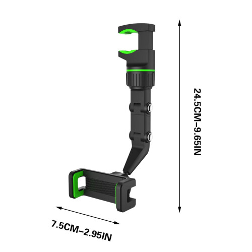 AuroraX Car Phone Holder for Rearview Mirror Adjustable 2