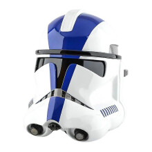 (Blue) Clone Trooper Helm, Cartoon Helm Gesichtsmaske Kostüm Requisite, Halloween Gesichtsmaske PVC Helm Film