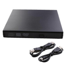 (As show, One size) External CD DVD Drive, USB 2.0 Portable DVD/CD Burner and Reader/Plug and Play/Low Noise/Slim